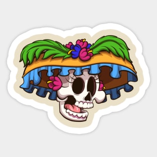 Cartoon Catrina Sticker